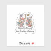 Sticker Respiratory Therapist - Keep Breathing  (Feuille)