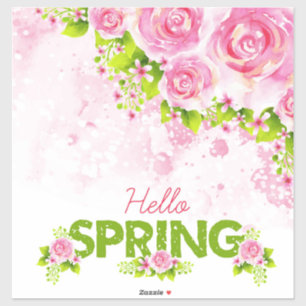 Sticker Ressort assez floral de bonjour