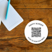 Sticker restaurant de code QR