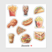 Sticker Restauration rapide (Feuille)