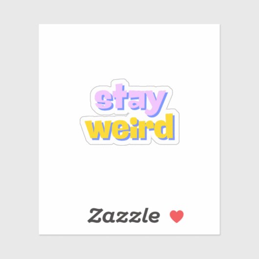 Sticker Reste bizarre (Feuille)