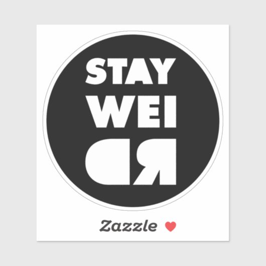 Sticker Reste bizarre (Feuille)