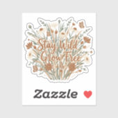 Sticker Reste Sauvage, Grandis Libre (Feuille)