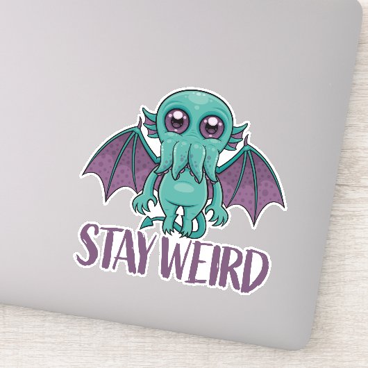 Sticker Reste un monstre Cthulhu mignon (Détail)