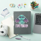Sticker Reste un monstre Cthulhu mignon (Couverture iPad)