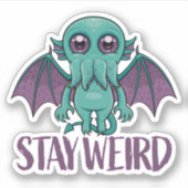 Sticker Reste un monstre Cthulhu mignon (Devant)