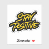 Sticker Rester positif (Feuille)