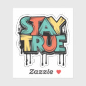 Sticker rester vrai (Feuille)