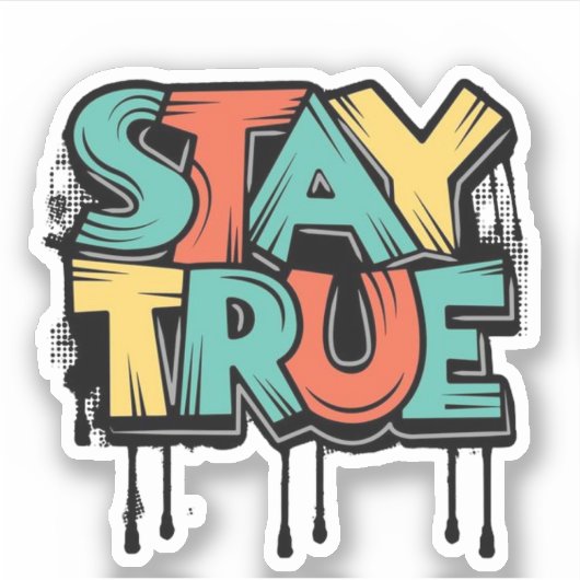 Sticker rester vrai (Devant)