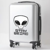 Sticker Restez à la tête d'Alien bizarre (Sur valise)