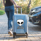 Sticker Restez à la tête d'Alien bizarre (Valise Insitu)
