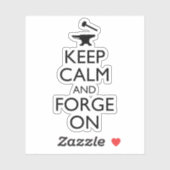 Sticker Restez Calme Et Continuez (Feuille)