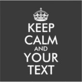 Sticker Restez calme et continuez - Créez votre propre (Devant)