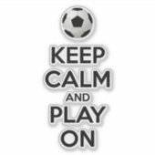 Sticker Restez calme et jouez (Devant)