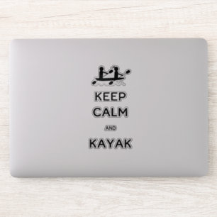 Sticker Restez calme et Kayak avec moi