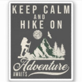 Sticker Restez Calme Et Promenez-Vous (Devant)