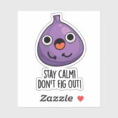 Sticker Restez calme Ne cherchez pas un drôle de jeu de fr (Feuille)