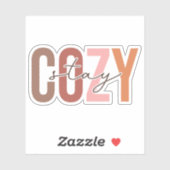 Sticker Restez Cosy FALL Custom-Cut Vinyl (Feuille)