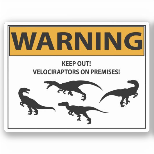 Sticker Restez en dehors ! SYMBOLE VÉCRATEUR (Devant)