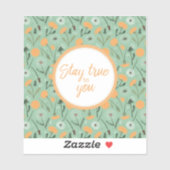 Sticker Restez Fidèle À Vous Dandelion Floral (Feuille)