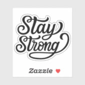 Sticker Restez forts (Feuille)