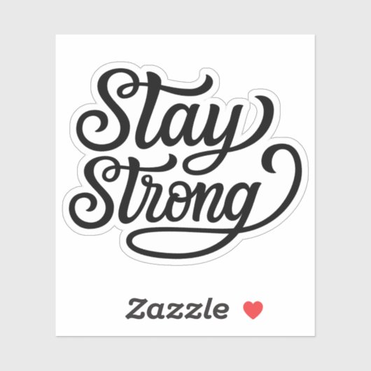 Sticker Restez forts (Feuille)