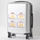 Sticker Restez Groovy (Sur valise)