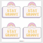 Sticker Restez Groovy (Feuille)