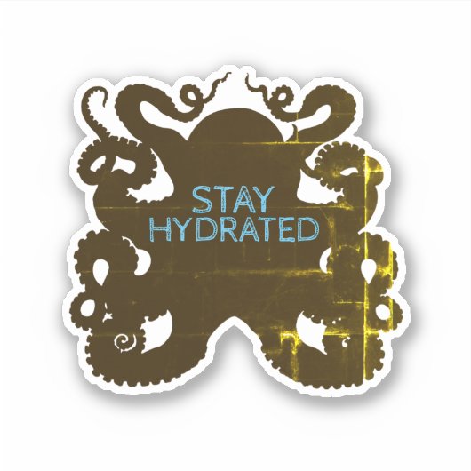Sticker Restez hydraté (Devant)
