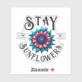 Sticker Restez pour les Tournesols (Feuille)