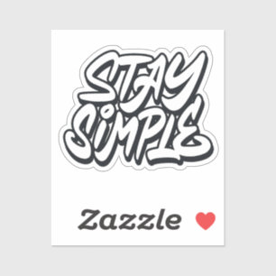 Sticker Restez simple