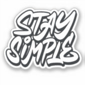 Sticker Restez simple (Recto)