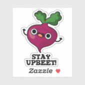 Sticker Restez Upbeet Funny Veggie Beet Pun (Feuille)