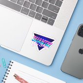 Sticker Restez, vous restez (Ordinateur portable avec iPhone)