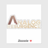 Sticker Résurgence analogique (Autocollant Vinyl Coupé Per (Feuille)