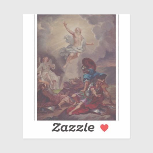 Sticker Résurrection de Jésus par Berndt Abraham Godenhjel (Feuille)
