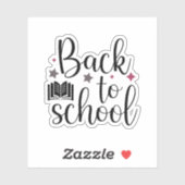 Sticker Retour À L'École (Feuille)