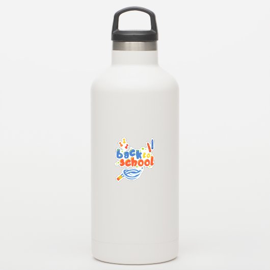 Sticker Retour À L'École (Bouteille d'eau)
