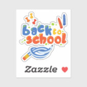 Sticker Retour À L'École (Feuille)