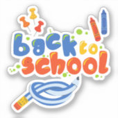 Sticker Retour À L'École (Recto)