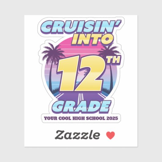 Sticker Retour à l'école, 12e année (Feuille)
