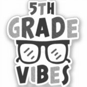 Sticker Retour à l'école 5e année Vibes Premier jour Ensei (Recto)