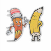 Sticker retour à l'école vibes, amusants cadeaux scolaires (Devant)