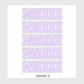 Sticker Retour au nom de l'école (Feuille)