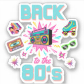 Sticker Retour aux années 80 (Devant)