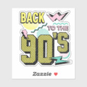 Sticker Retour aux années 90 (Feuille)