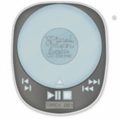 Sticker Retour vers 90s - PixelMan Sticke du lecteur de CD (Devant)