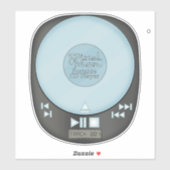 Sticker Retour vers 90s - PixelMan Sticke du lecteur de CD (Feuille)