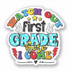 Sticker Retourner À L'École Suivre La Première Année Ici J