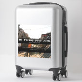 Sticker Retrait de l'encombrement véhicule de l'entreprise (Sur valise)